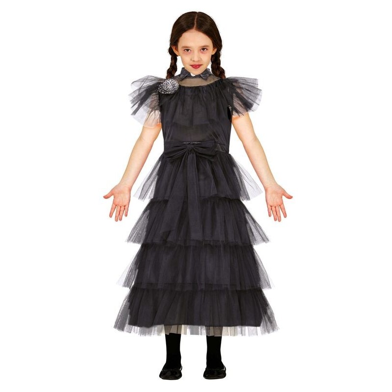Disfraz Thursday vestido negro baile infantil
