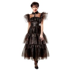 disfraz miercoles baile negro original wednesday adulto