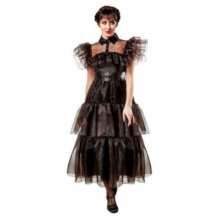 disfraz miercoles baile negro original wednesday adulto