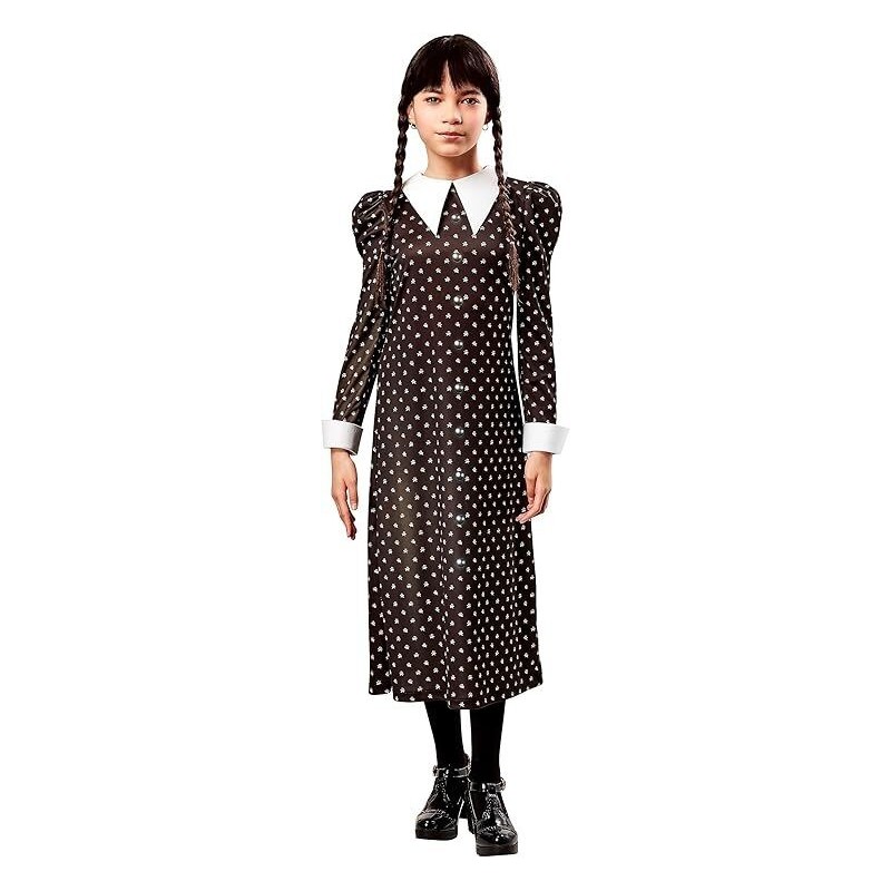 Disfraz Miercoles uniforme calaveras infantil original