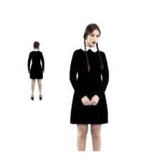 disfraz nina gotica miercoles para mujer tallas