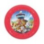 Plato Patrulla canina 21 cm plastico reutilizable