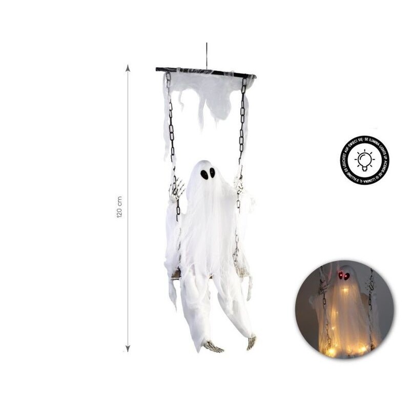 Fantasma en columpio colgante con luz 119 cm