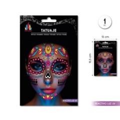 tatuajes o calamonias catrina neon uv