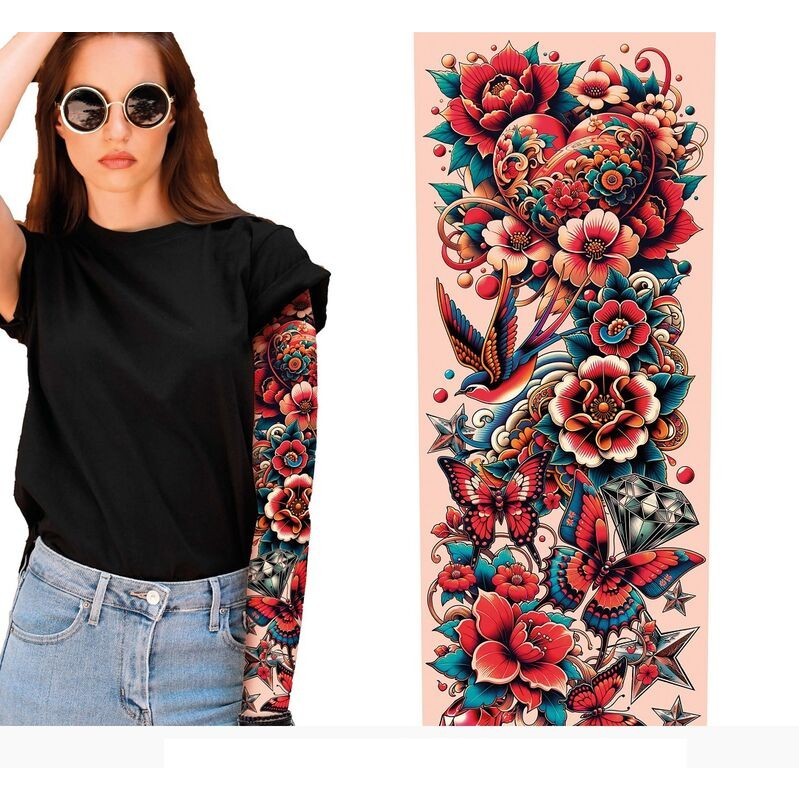 Manga tatuaje para brazo color