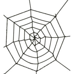 tela de arana negra 60 cm telarana halloween