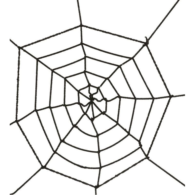Tela de araña negra 60 cm telaraña halloween