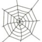 Tela de araña negra 60 cm telaraña halloween