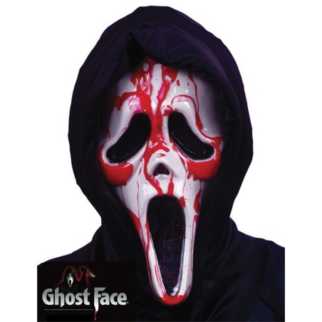mascara scream ghost face con sangre original