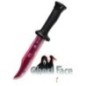 Cuchillo Ghost Face hoja ensangrentada