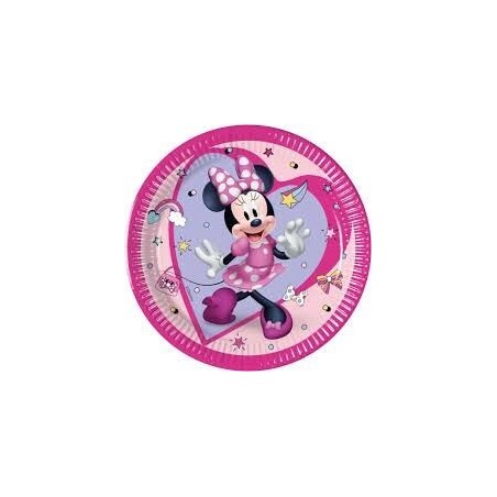 platos minne mouse cumpleanos 8 uds 20 cm