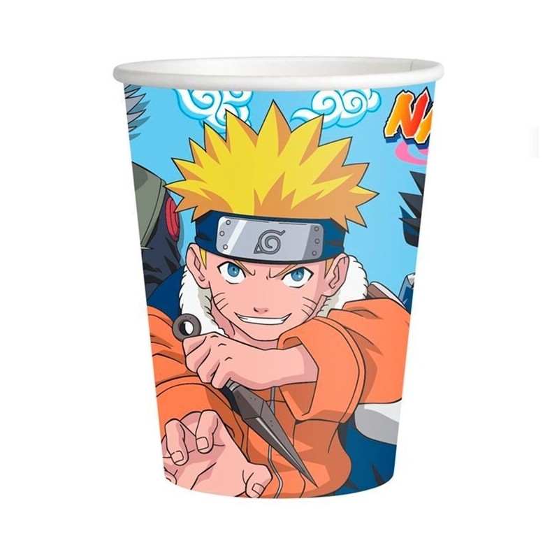 Vasos Naruto cumpleaños 8 uds