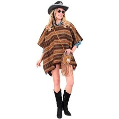 Poncho vaquero reversible 100x75 cm 11974 8003558119745