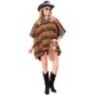 Poncho vaquero reversible 100x75 cm