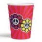 Vasos hippies para fiesta 8 uds