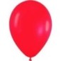 Globo rojo fashion solido r-5 12,5 cm 100 uds sempertex
