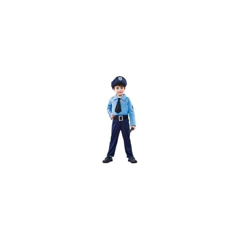 Disfraz policia 2-4 años azul infantil