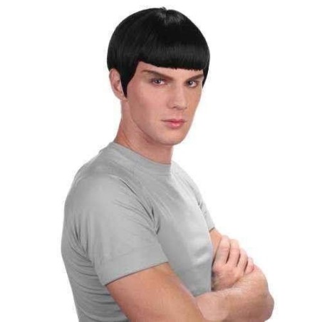 Peluca spock comandante star trek negra flequillo 8712026864109 8641000