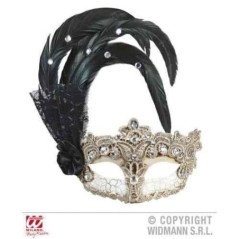 Mascara gran gala macrame con pluma y 8003558117215 11721