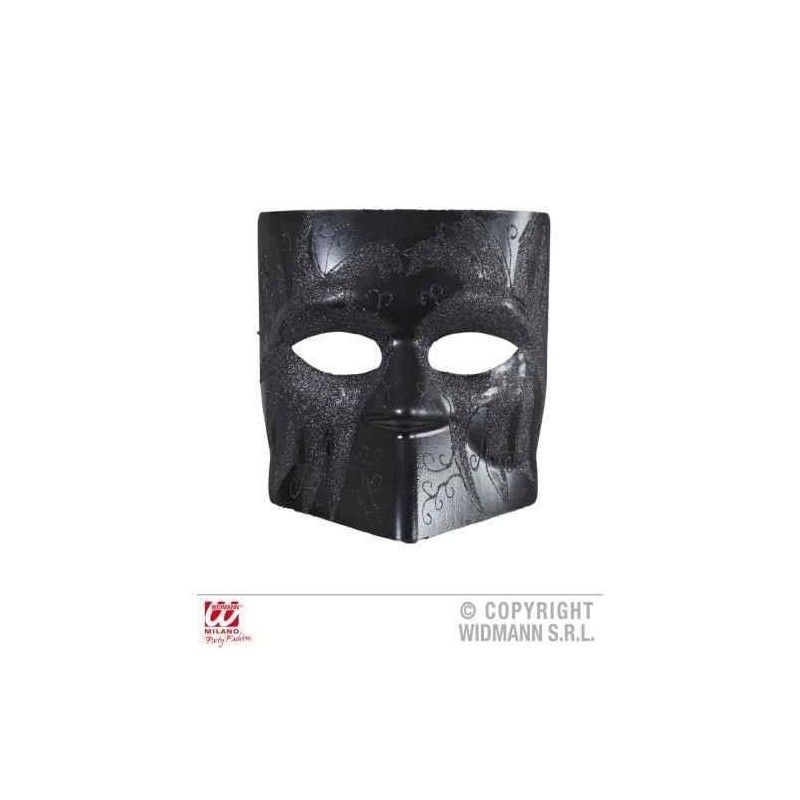 Mascara dodge veneciana negra con glit