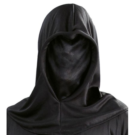 Careta sin rostro capucha negra tela halloween 8434077029503 2950