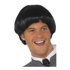 Peluca negra para hombre años 60 beatles 5020570420126 42012