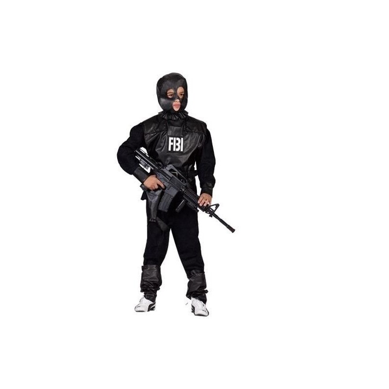 Disfraz agente del fbi antidisturbios 4-6 años