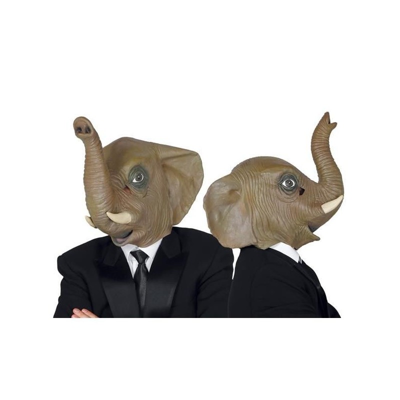 Careta elefante mascara dumbo con trompa y cuernos