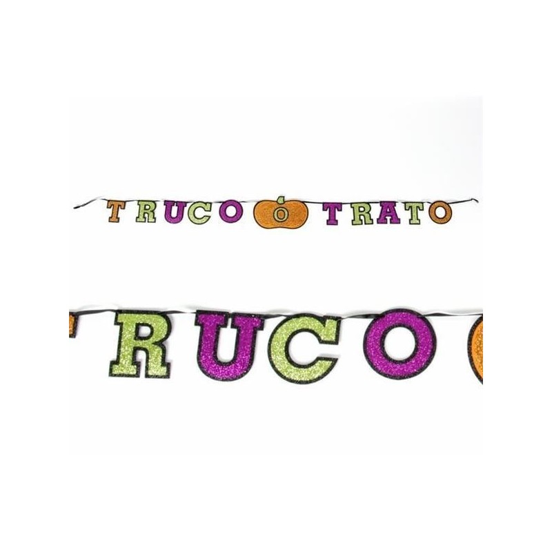 Guirnalda truco o trato en español halloween