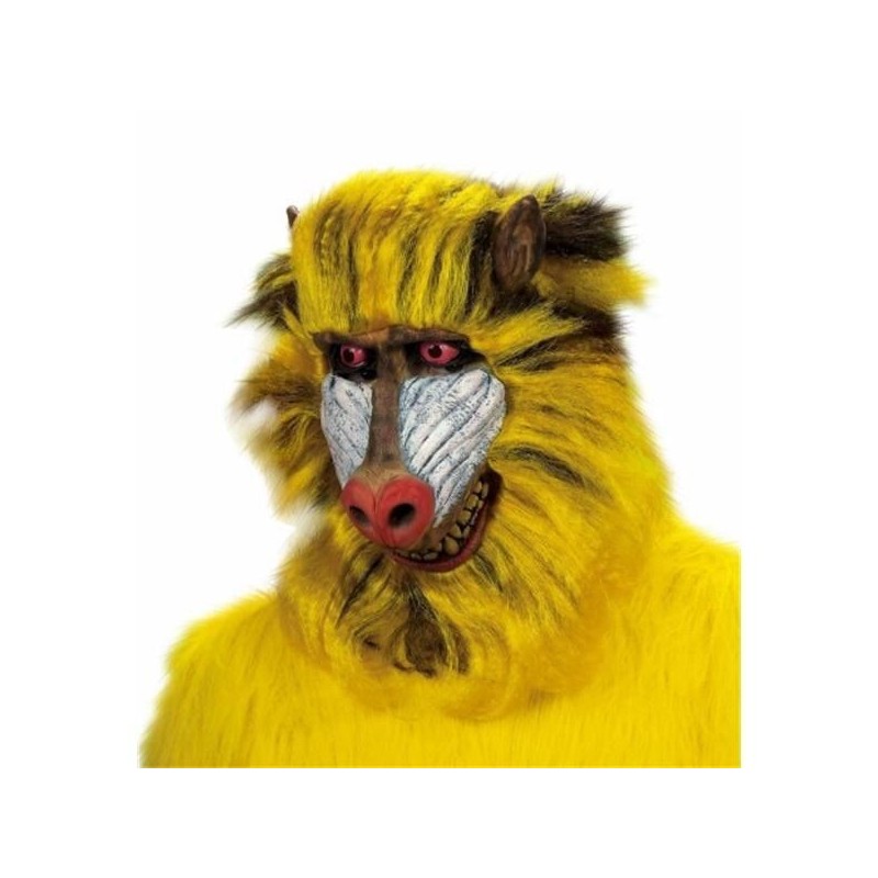 Mascara babuino con pelo mono rafiki 8384u careta