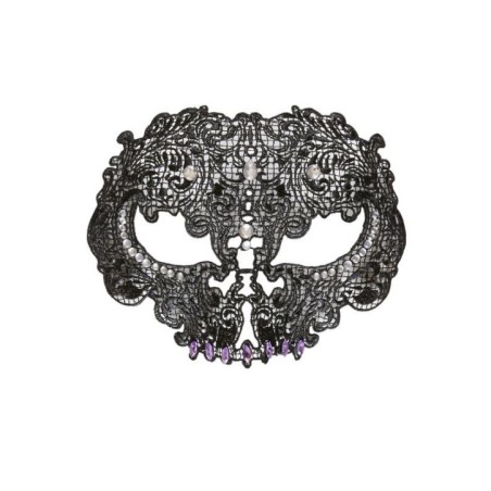 Mascara calavera encaje negro decorada gemas 8003558047819 4781