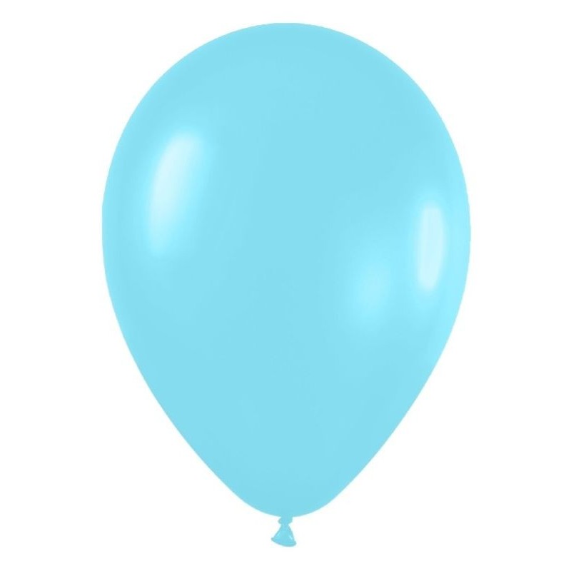 Globo satin azul carib e r-12 30cm 50uds sempertex