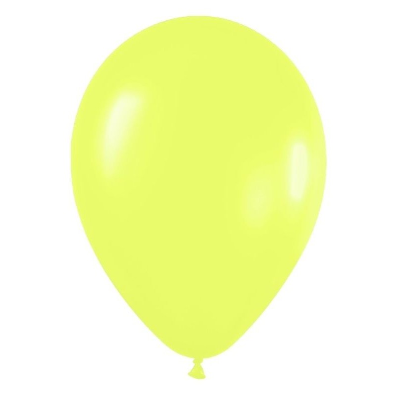 Globo amarillo neon r-12 30cm 50uds sempertex