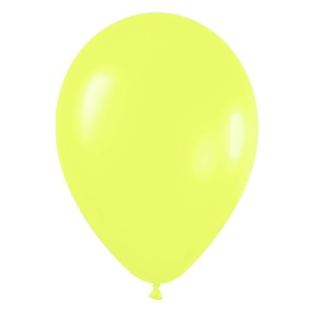 Globo amarillo neon r 12 30cm 50uds sempertex 7703340235363 R12 220