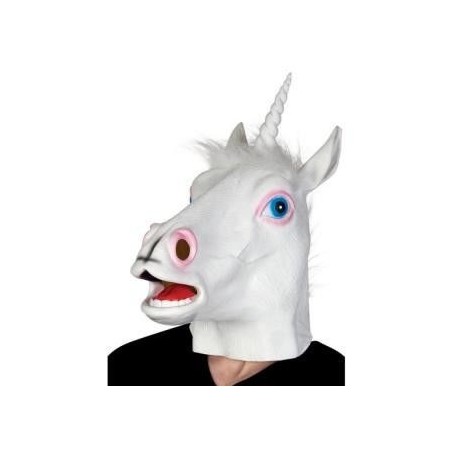Mascara de unicornio blanco para hombre careta adulto 8712026001450 145