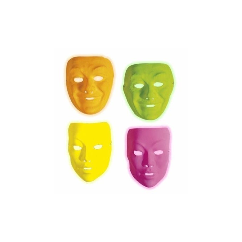 Mascara fluorescente colores 1 ud