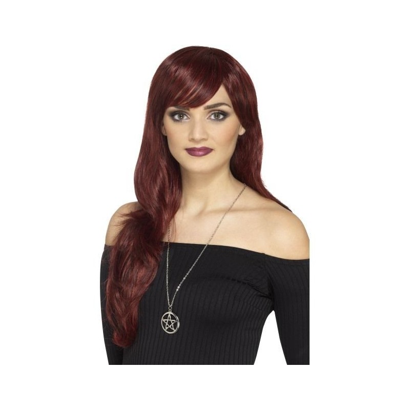 Colgante pentagrama oculto de metal para halloween