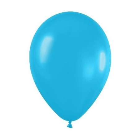 Globo azul caribe serpentex 100 unidades  r5 125 cm 7703340200958 R5 038