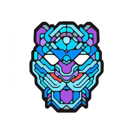 Mascara leopardo luz led cambia con la musica 8422259594291 59429AT