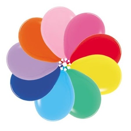 Globos Sempertex surtido de colores 50 uds de 30 cm 12" 7703340230221 R12 000