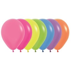 Globo latex Sempertex colores surtidos neon 30 cm 12 unidades 7703340235035 R12 200 12