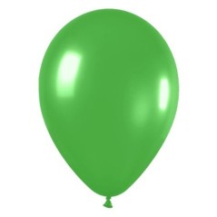 Globo Sempertex R12 30 cm Metal Verde Lima 12 uds 7703340238418 R12 531 12
