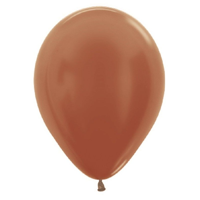 Globo Sempertex R12 30 cm Metal Cobre 50 uds