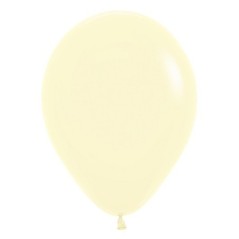 Globo Sempertex R12 30 cm Amarillo pastel 12 uds 7703340155104 R12 620 12
