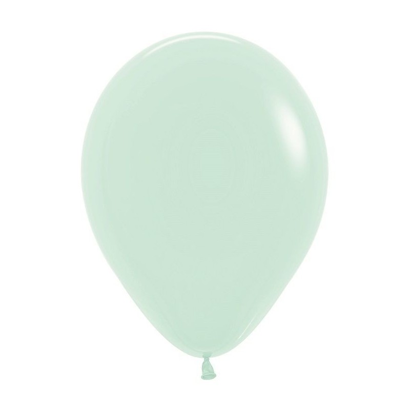 Globo Sempertex R12 30 cm Verde pastel 50 uds