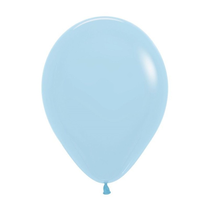 Globo Sempertex R12 30 cm Azul pastel 50 uds