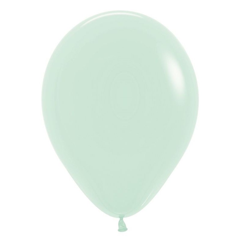 Globo Verde Pastel R5 12,5 cm 100 uds Sempertex