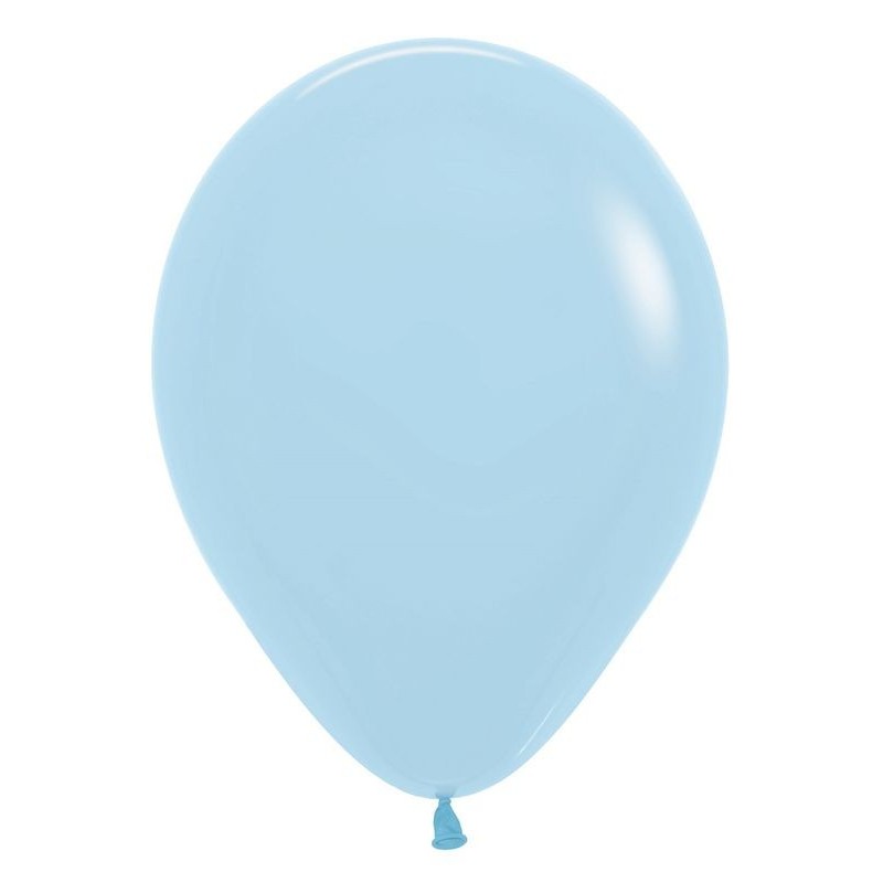 Globo Azul Pastel R5 12,5 cm 100 uds Sempertex
