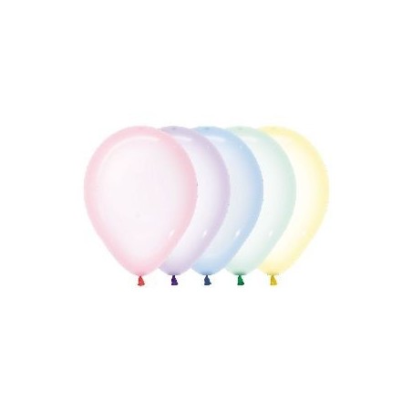 Globos cristal pastel colores 50 uds 30 cm 7703340164106 R12 300