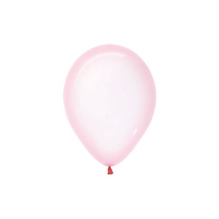 Globos cristal pastel rosado 50 uds 30 cm 7703340163949 R12 309